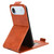 iPhone Air Magnetic Vertical Flip Leather Phone Case with Buckle - Brown