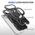 iPhone Air MagSafe Magnetic Shockproof Phone Case with Ring Holder - Black