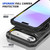 iPhone Air MagSafe Magnetic Shockproof Phone Case with Ring Holder - Black
