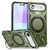 iPhone Air MagSafe Magnetic Shockproof Phone Case with Ring Holder - Dark Green