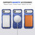 iPhone Air MagSafe Magnetic Shockproof Phone Case with Ring Holder - Navy Blue