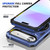 iPhone Air MagSafe Magnetic Shockproof Phone Case with Ring Holder - Navy Blue