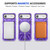 iPhone Air MagSafe Magnetic Shockproof Phone Case with Ring Holder - Purple