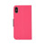 iPhone Air Mercury Contrast Color Splicing Leather Phone Case - Rose Red