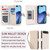 iPhone Air Multi-Card Wallet RFID Leather Phone Case - Apricot