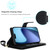 iPhone Air Multi-Card Wallet RFID Leather Phone Case - Black