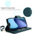 iPhone Air Multi-Card Wallet RFID Leather Phone Case - Green