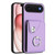 iPhone Air Organ Card Bag Ring Holder PU Phone Case with Lanyard - Purple