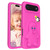 iPhone Air Penguin Baby EVA Shockproof Phone Case with Holder - RoseRed