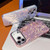 iPhone Air Plating Wrinkled Texture Wristband Holder TPU Phone Case with Lens Film - Silver