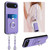 iPhone Air R20 Crossbody Rope Ring Card Holder Phone Case - Purple