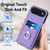 iPhone Air R20 Crossbody Rope Ring Card Holder Phone Case - Purple