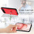 iPhone Air R20 Crossbody Rope Ring Card Holder Phone Case - Red