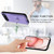 iPhone Air R20 Ring Card Holder Phone Case - Purple