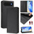 iPhone Air RC01 Dual-Folded Magnetic Suction RFID Leather Phone Case - Black