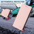 iPhone Air RC01 Dual-Folded Magnetic Suction RFID Leather Phone Case - Pink