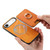 iPhone Air Retro Cross Leather Card Bag MagSafe Phone Case - Yellow