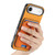 iPhone Air Retro Cross Leather Card Bag MagSafe Phone Case - Yellow