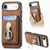 iPhone Air Retro Folding Ring Holder Card Bag MagSafe Phone Case - Brown