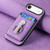 iPhone Air Retro Folding Ring Holder Card Bag MagSafe Phone Case - Purple