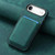 iPhone Air Retro Leather Card Bag Magnetic Phone Case - Green