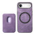 iPhone Air Retro Leather Card Bag Magnetic Phone Case - Purple