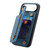iPhone Air Retro Leather Zipper Wallet Back Phone Case - Blue