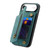 iPhone Air Retro Leather Zipper Wallet Back Phone Case - Green
