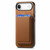 iPhone Air Retro Magsafe Card Bag PU Back Cover Phone Case - Brown