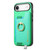iPhone Air Retro Magsafe Cross Leather Ring Holder Card Bag Phone Case - Green