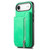 iPhone Air Retro MagSafe Zipper Wallet Card Bag Back Phone Case - Green