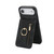 iPhone Air Retro Ring and Zipper RFID Card Slot Phone Case - Black