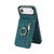 iPhone Air Retro Ring and Zipper RFID Card Slot Phone Case - Blue