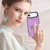 iPhone Air Retro Ring and Zipper RFID Card Slot Phone Case - Purple