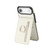 iPhone Air Retro Ring and Zipper RFID Card Slot Phone Case - White