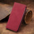 iPhone Air Retro Skin Feel Magnetic Flip Leather Phone Case - Red