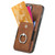 iPhone Air Retro Skin-feel Ring Card Wallet Phone Case - Brown