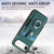 iPhone Air Retro Skin-feel Ring Card Wallet Phone Case - Green