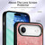iPhone Air Retro Skin-feel Ring Card Wallet Phone Case - Pink