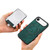 iPhone Air Retro Splitable Magnetic Card Bag Leather Phone Case - Green