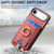 iPhone Air Retro Splitable Magnetic Card Bag Leather Phone Case - Pink