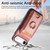 iPhone Air Retro Splitable Magnetic Stand Card Bag Leather Phone Case - Pink