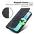 iPhone Air RFID Anti-theft Brush Magnetic Leather Phone Case - Black