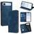 iPhone Air RFID Anti-theft Brush Magnetic Leather Phone Case - Blue