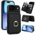 iPhone Air RFID Anti-theft Card Ring Holder Phone Case - Black
