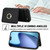 iPhone Air RFID Anti-theft Card Ring Holder Phone Case - Black
