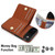 iPhone Air RFID Anti-theft Card Ring Holder Phone Case - Brown