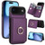 iPhone Air RFID Anti-theft Card Ring Holder Phone Case - Dark Purple