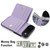 iPhone Air RFID Anti-theft Card Ring Holder Phone Case - Purple