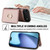 iPhone Air RFID Anti-theft Card Ring Holder Phone Case - Rose Gold